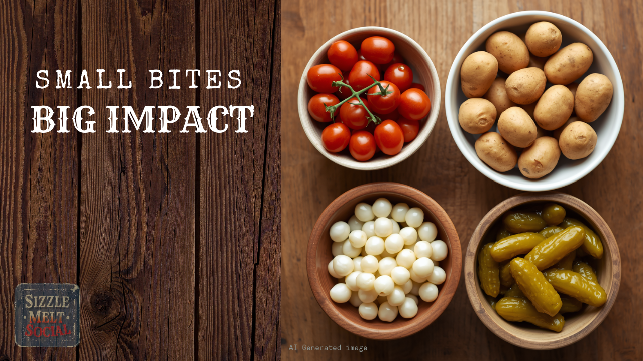 small bites - examples of mini sides